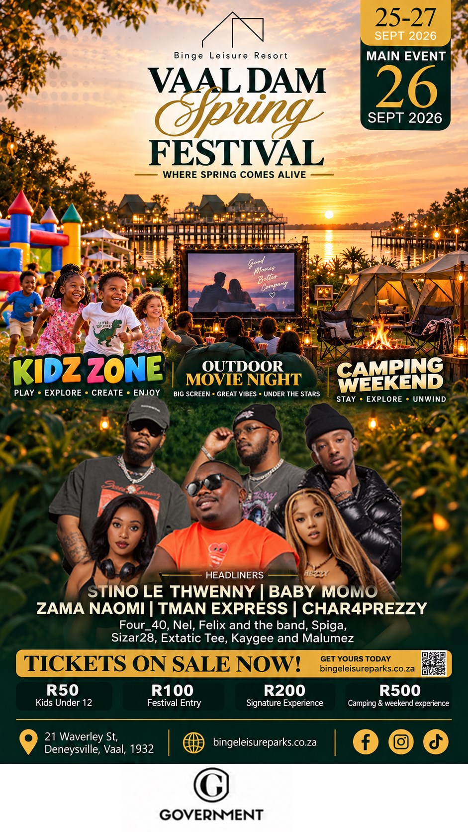 Vaal Dam Spring Festival, 26 September 2026